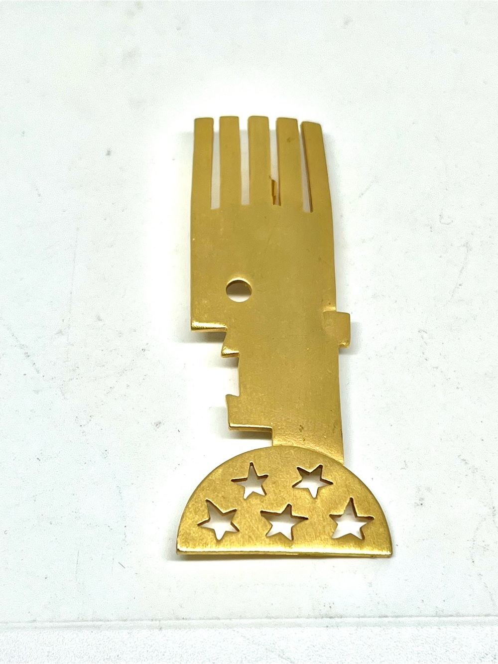Vintage 1988 JJ Jonette Punk Man Brooch
